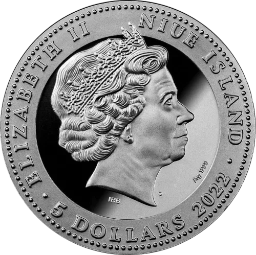 Монета серебряная “Снеговик-Йети” 62,2 г, цена за грамм 6.11 USD на 2026.10.03. Монеты . Задняя сторона