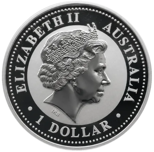 Монета серебряная “позолоченная год свиньи” 31,1 г, цена за грамм 5.75 USD на 2026.10.03. Монеты . Задняя сторона