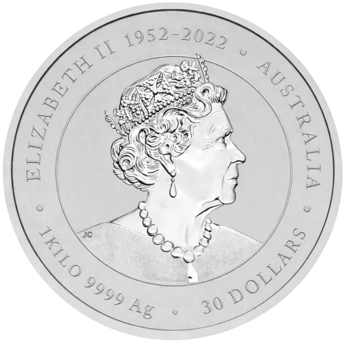 Монета серебряная "Lunar III - Год Дракона" 1 кг, цена за грамм 3.80 USD на 2026.10.03. Монеты . Задняя сторона
